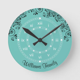 Familienaam Aangepast Ronde Klok