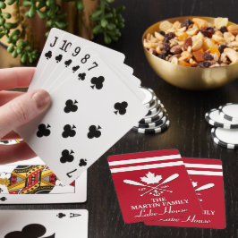 Familienaam | Aangepaste Canadese maaple Leaf Pokerkaarten
