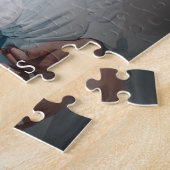 Familienaam & aangepaste foto legpuzzel (Zijkant)
