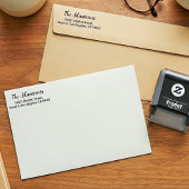 Familienaam & Adres | Fancy Retouradres Zelfinktende Stempel