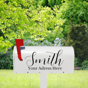 Familienaam & Adres - Gepersonaliseerde Brievenbus Sticker