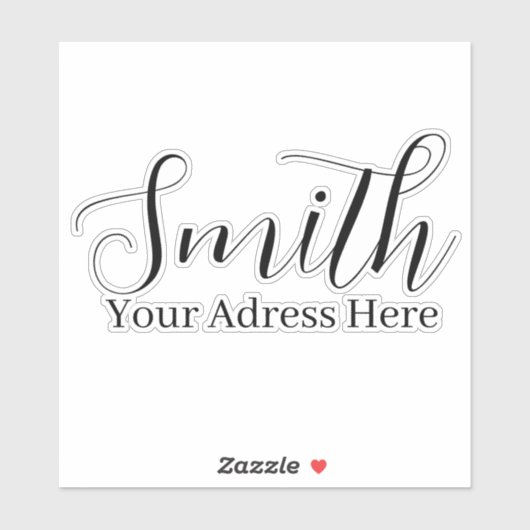 Familienaam & Adres - Gepersonaliseerde mailbox Sticker (Vel)
