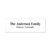 Familienaam Adres Stempel (Design)