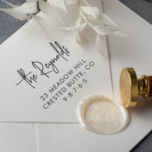 Familienaam & Adres van het Huis Modern Adres van  Zelfinktende Stempel