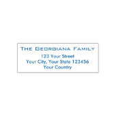 Familienaam + Adres Zelfinkt Stempel (Design)