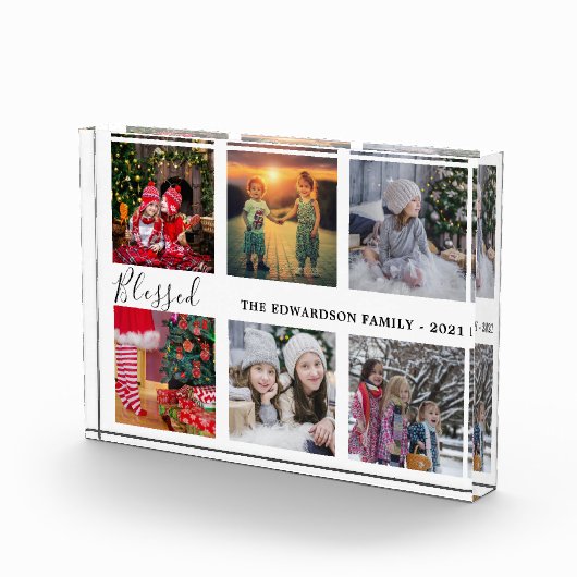 Familienaam Afgezaagd script voor het samenvoegen Fotoblokken (Rechts)