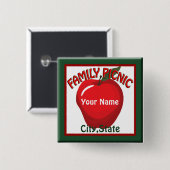 Familienaam Apple Button (Voorkant /achterkant)