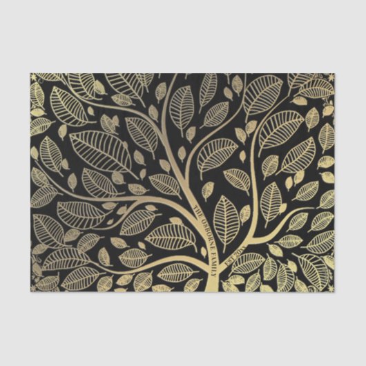 Familienaam Black Gold laat ontkoppelen Tissuepapier (Voorkant)