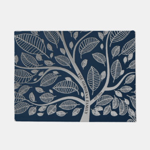 Familienaam Blue Grey Leaves Genealogie Deurmat