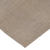 Familienaam Burlap Rustic Korte Tafelloper (Hoek)