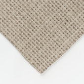 Familienaam Cabin Deer Pine Tree Forest Burlap Fleece Deken (Hoek)