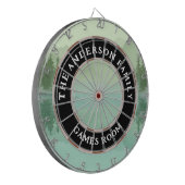 Familienaam Cabin Lake Dart Board Dartbord (Voorkant Links)