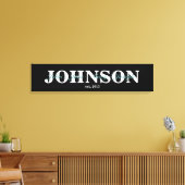 Familienaam Canvas Afdruk (Insitu (Woonkamer))