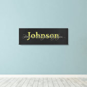 Familienaam Canvas Afdruk (Insitu (Houten vloer))