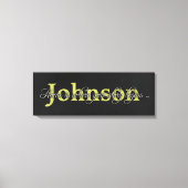 Familienaam Canvas Afdruk (Voorkant)