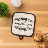 Familienaam Chic Antiek Vastgestelde datum Jaar Pannenlap (Top down)