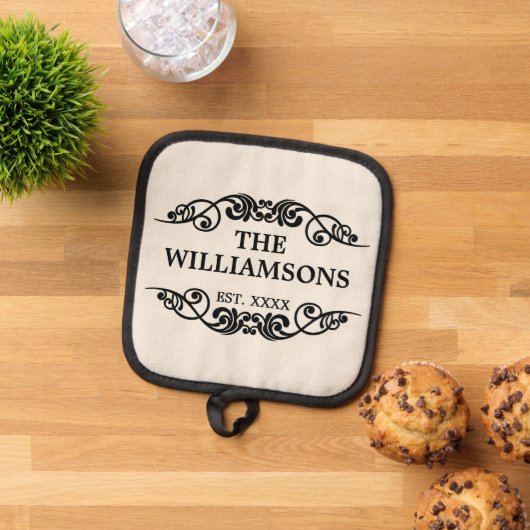 Familienaam Chic Antiek Vastgestelde datum Jaar Pannenlap (Top down)