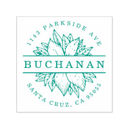 Familienaam Circulair Botanisch Retouradres Zelfinktende Stempel