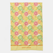 Familienaam Citrus Slices Theedoek (Verticaal)