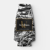 familienaam coole zwarte fles koeler (Voorkant)