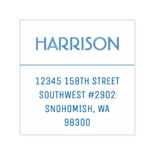 Familienaam Creëer Uw Eigen Adres van de Terugkee Zelfinktende Stempel