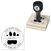 Familienaam, Creëer Uw Eigen Pauw Retouradres Rubberstempel (Gestempeld)