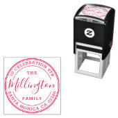 Familienaam | Creëer Uw eigen retouradres Zelfinktende Stempel (In situ)