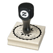 Familienaam, Creëer Uw Eigen Ronde Terugkeeradres Rubberstempel (Stempel)