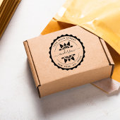 Familienaam, Creëer Uw Eigen Ronde Terugkeeradres Rubberstempel