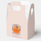 Familienaam Dankbare Gelukkige Gezegende Thanksgiv Bedankdoosjes (Geopend)