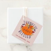 Familienaam Dankbare Gelukkige Gezegende Thanksgiv Bedankjes Labels (In situ)