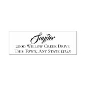 Familienaam Douanetekstadres Zelfinkkend stempel (Design)