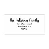 Familienaam Elegant Return Address Zelfinktende Stempel (Design)