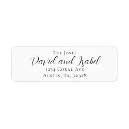 Familienaam en Koppelnamen Retouradres Etiket