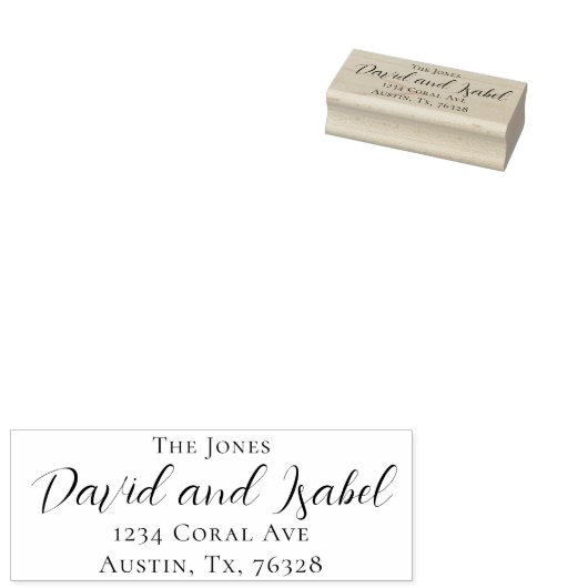 Familienaam en Koppelnamen Retouradres Rubberstempel (Gestempeld)