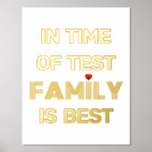 Familienaam en rood hartwit goud folie afdrukken (Voorkant)