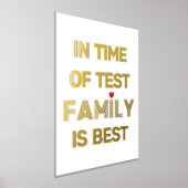 Familienaam en rood hartwit goud folie afdrukken (Laagn)