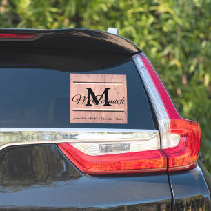 Familienaam en voornaam decal sticker