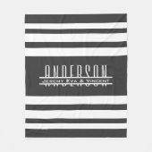 Familienaam en voornamen fleece deken (Voorkant)