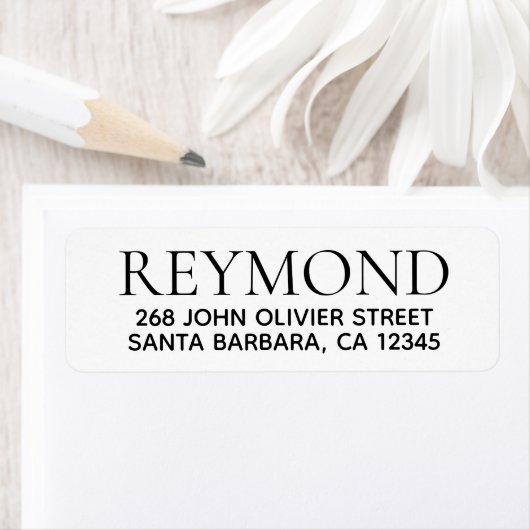 Familienaam / familienaam / bedrijf etiket (Insitu)