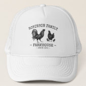 Familienaam Farmhouse Hen Chicks Rooster Trucker Pet (Voorkant)