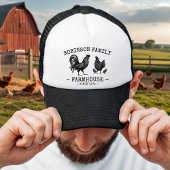 Familienaam Farmhouse Hen Chicks Rooster Trucker Pet
