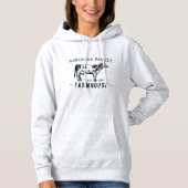 Familienaam Farmhouse Rustic Dairy Milk Koe Hoodie (Voorkant)