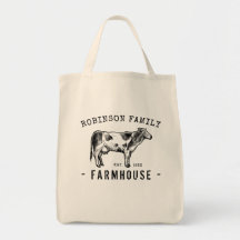 Familienaam Farmhouse Rustic Dairy Milk Koe