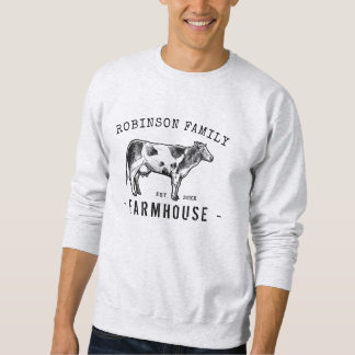 Familienaam Farmhouse Rustic Dairy Milk Koe Trui