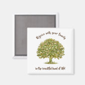 Familienaam Favors, home decor gift M Magneet (Voorkant / Achterkant)