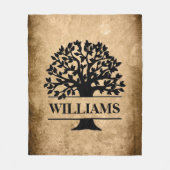 Familienaam Fleece Deken (Voorkant)