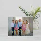 Familienaam FOLIE Modern Elegant Holiday Briefkaar Folie Feestdagen Briefkaart (Staand Voorkant)