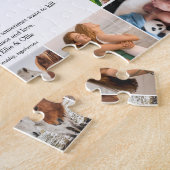 Familienaam Foto Collage Fun Definition Legpuzzel (Zijkant)
