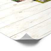 Familienaam foto collage in hart 25 pic lt hout poster (Hoek)